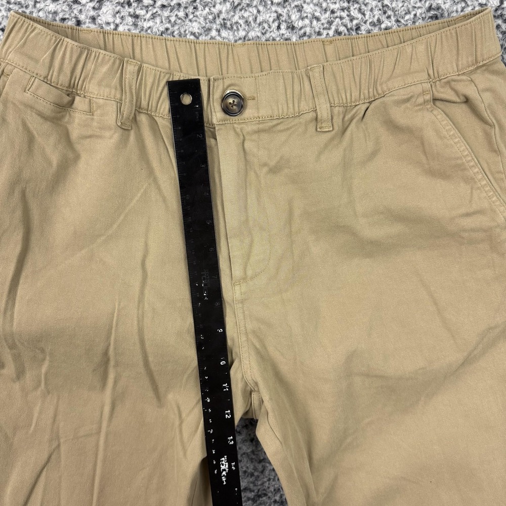 Cove Pants Mens 38x34 Beige Chino Slim Fit Elastic Waist Stretch Casual - Picture 10 of 13
